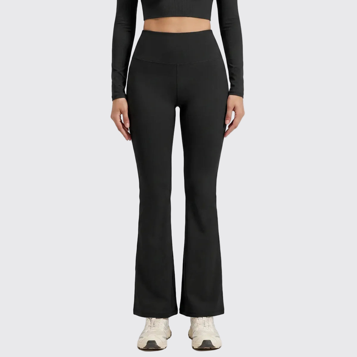 Aura — Legging Évasé Femme Taille Haute