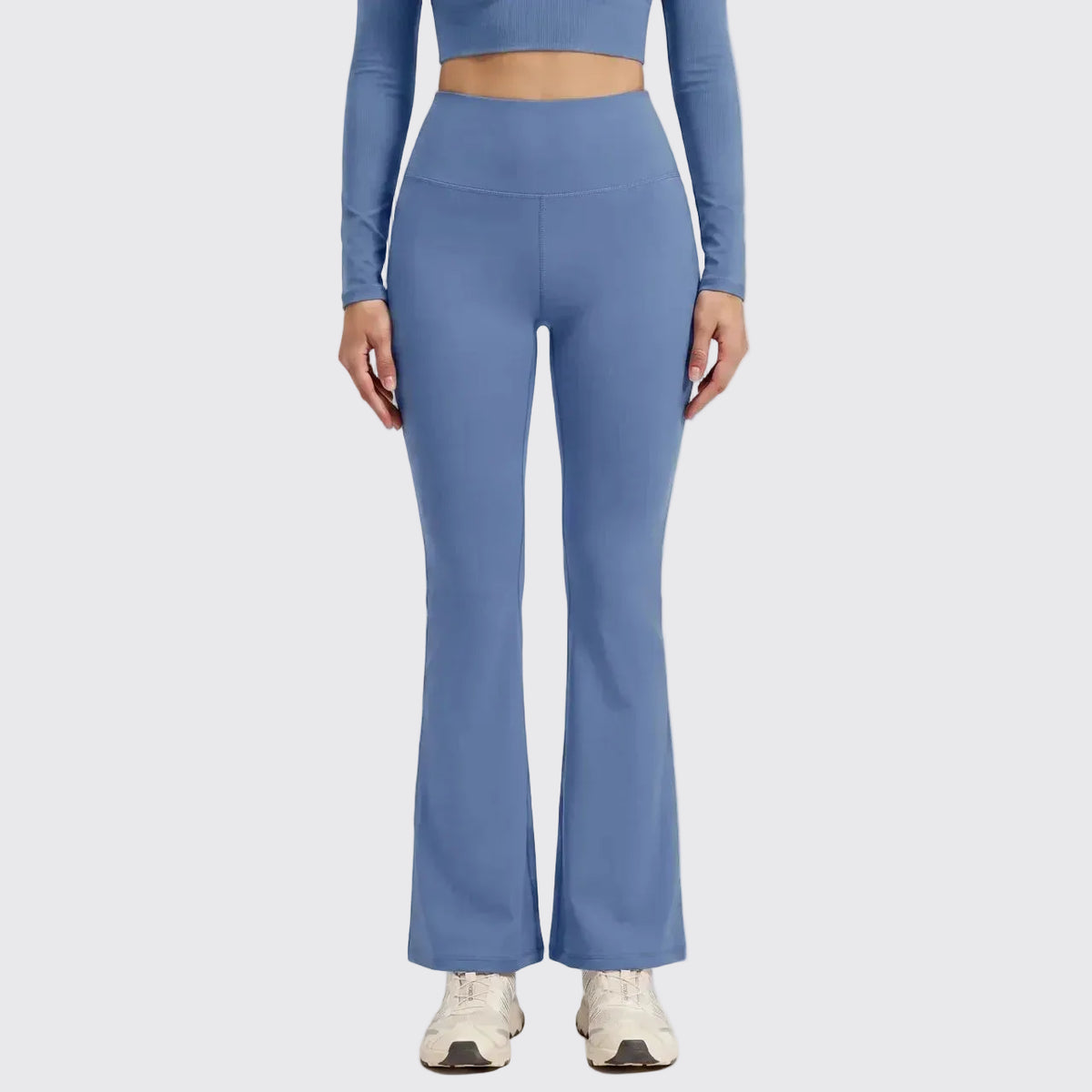 Aura — Legging Évasé Femme Taille Haute