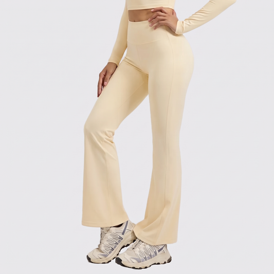 Aura — Legging Évasé Femme Taille Haute